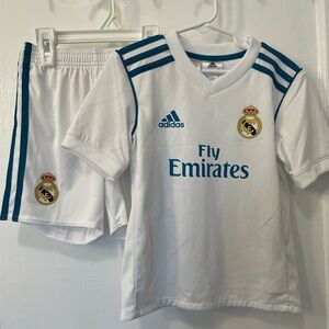 Adidas Real Madrid Home 2017/18 Marco Asensio 20 Football Mini Kit Youth Jersey